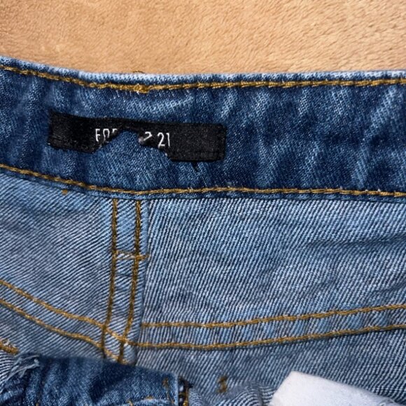 Rue 21 WomenSZ 5‎ Cut Off Denim Blue Jean Distressed Low Rise Frayed Shorts (O) - Picture 6 of 6